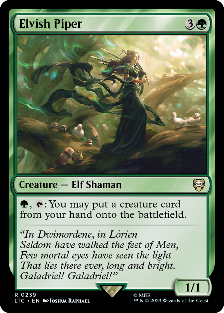 Elvish Piper [The Lord of the Rings: Tales of Middle-Earth Commander] MTG Single Magic: The Gathering