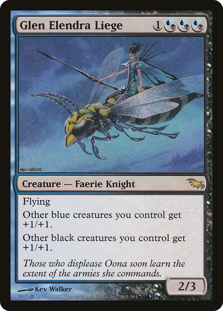 Glen Elendra Liege (SHM-163) [Shadowmoor] MTG Single Wizards of the Coast