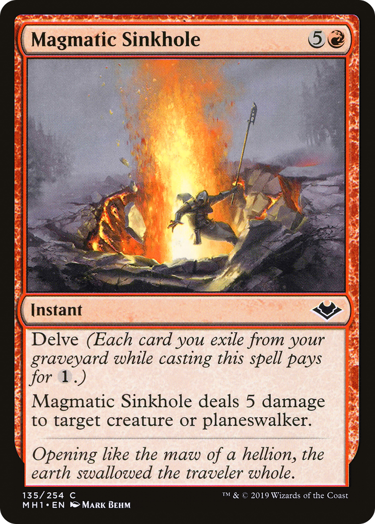Magmatic Sinkhole (MH1-135) [Modern Horizons] MTG Single Modern Horizons