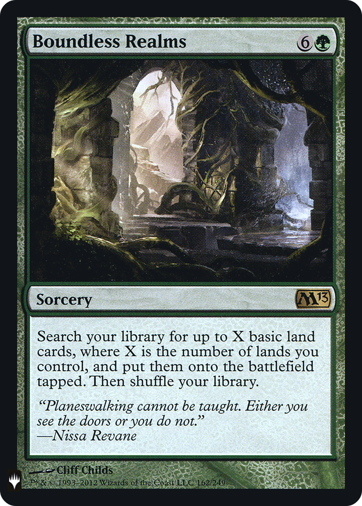 Boundless Realms (LIST-162) [Mystery Booster] The List Foil MTG Single Wizards of the Coast