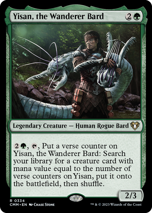 Yisan, the Wanderer Bard (CMM-334) [Commander Masters] MTG Single Wizards of the Coast