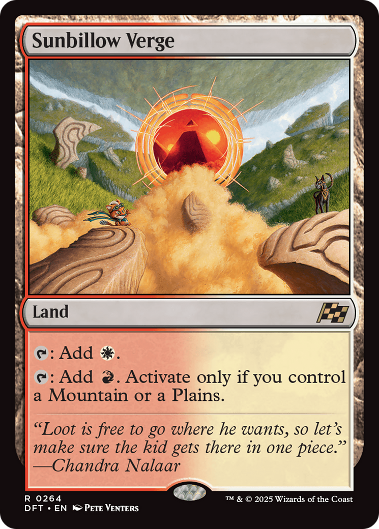 Sunbillow Verge (DFT-264) [Aetherdrift] Foil MTG Single Wizards of the Coast