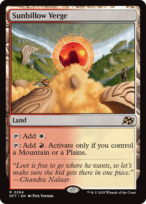 Sunbillow Verge (DFT-264) [Aetherdrift] Foil MTG Single Wizards of the Coast
