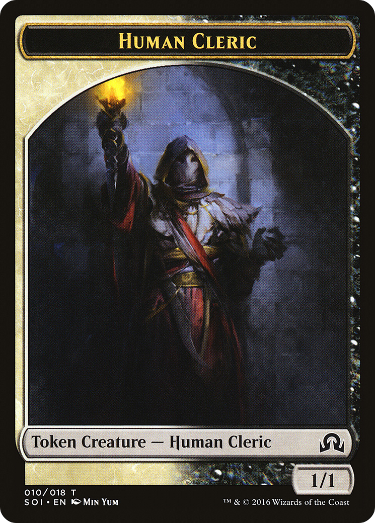 Human Cleric Token (SOI-010) [Tokens] Shadows over Innistrad Tokens MTG Single Wizards of the Coast