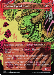 Okaun, Eye of Chaos (SLD-380) [Secret Lair] Drop (Borderless) Foil MTG Single Wizards of the Coast