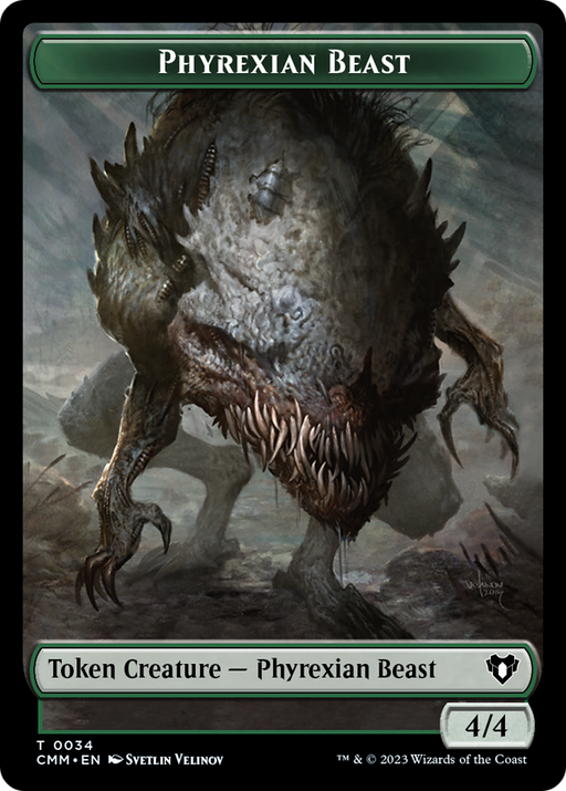 Phyrexian Beast Token [Tokens] Commander Masters Tokens MTG Single Magic: The Gathering