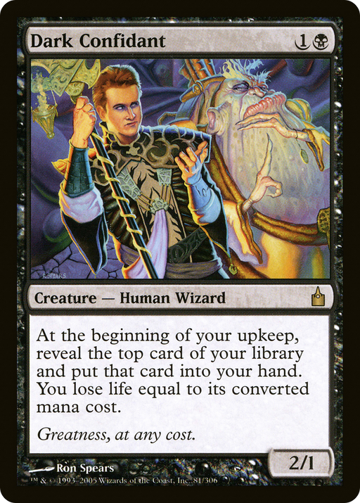Dark Confidant (RAV-081) [Ravnica: City of Guilds] MTG Single Wizards of the Coast