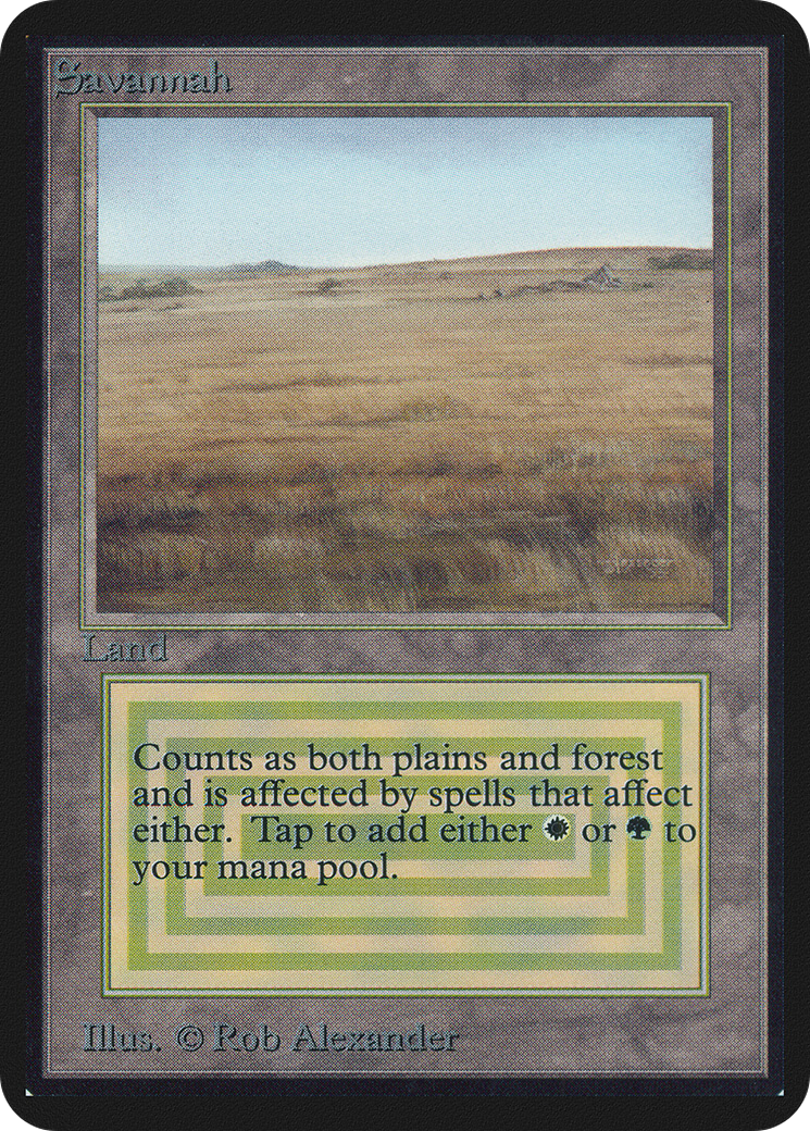 Savannah (LEA-280) [Oldschool] Limited Edition Alpha MTG Single Wizards of the Coast