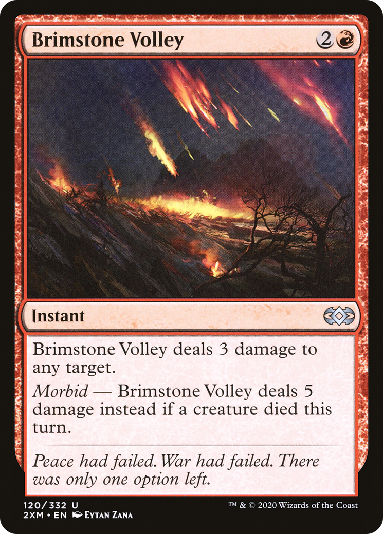 Brimstone Volley (2XM-120) [Double Masters] Foil MTG Single Wizards of the Coast