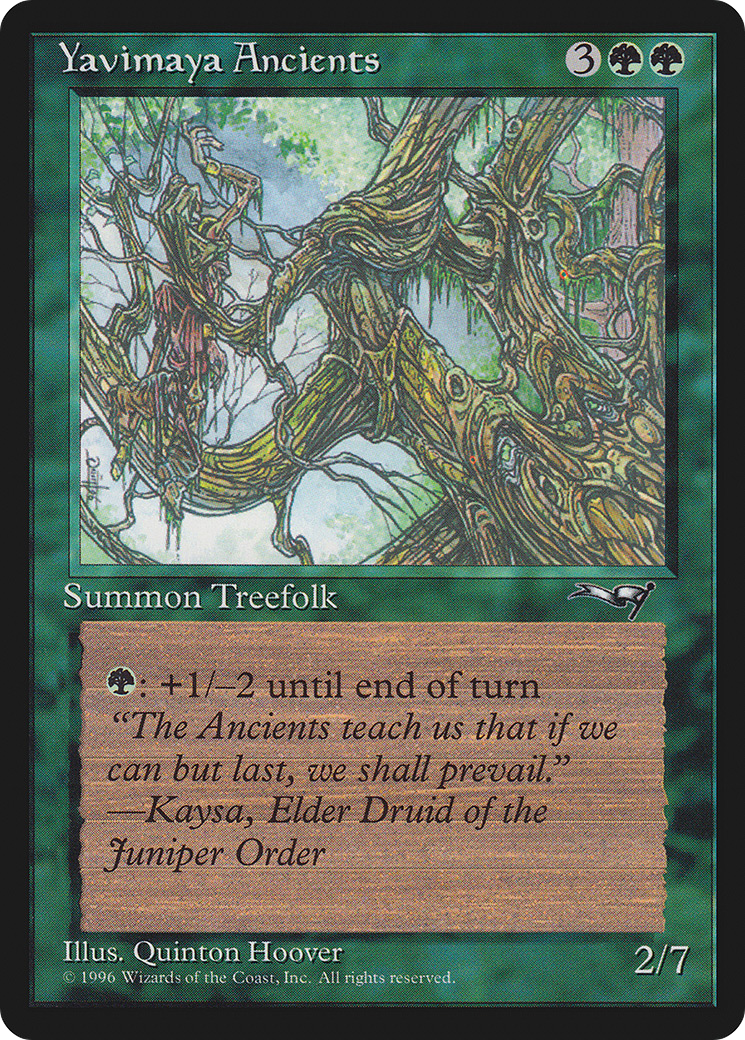 Yavimaya Ancients (ALL-104A) [Alliances] MTG Single Wizards of the Coast