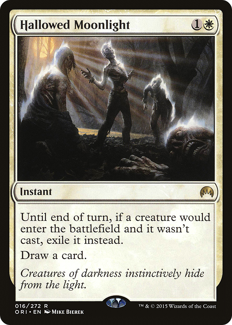 Hallowed Moonlight (ORI-016) [Magic Origins] Foil MTG Single Wizards of the Coast