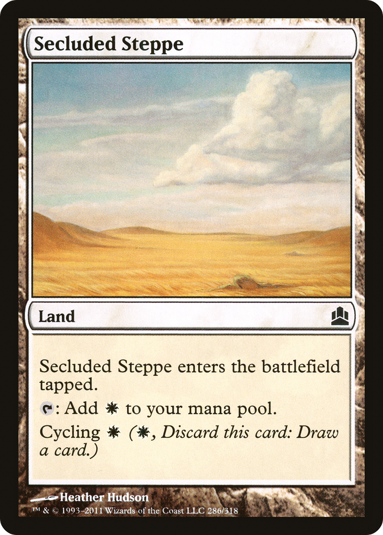 Secluded Steppe (CMD-286) [Commander 2011] MTG Single Wizards of the Coast
