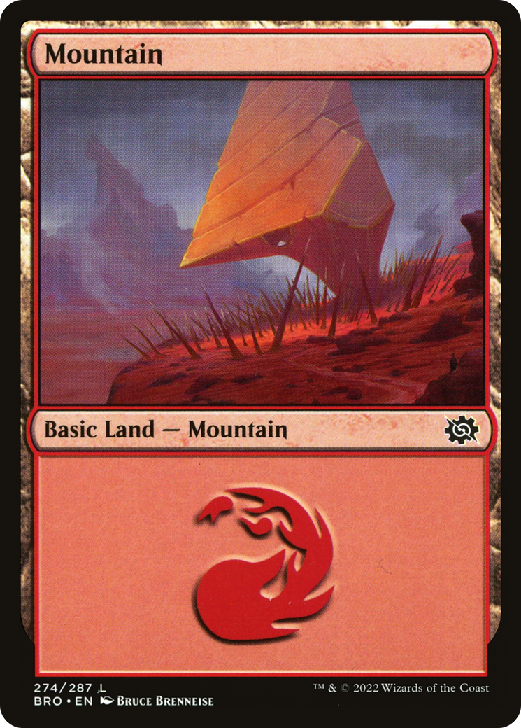Mountain (274) (BRO-274) [The Brothers' War] Foil MTG Single Wizards of the Coast
