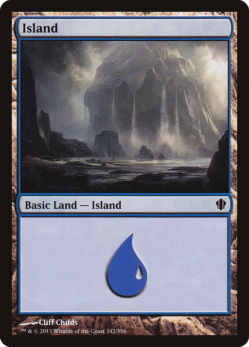 Island (342) (C13-342) [Commander 2013] MTG Single Wizards of the Coast