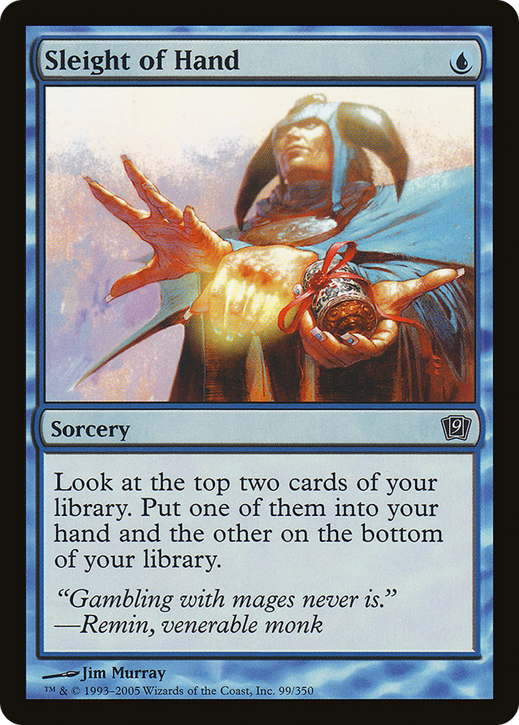Sleight of Hand (9ED-099) [9th Edition] Foil MTG Single Wizards of the Coast