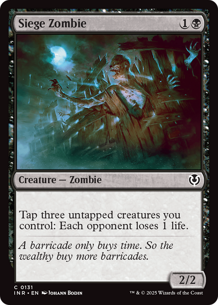 Siege Zombie (INR-131) [Innistrad Remastered] MTG Single Wizards of the Coast