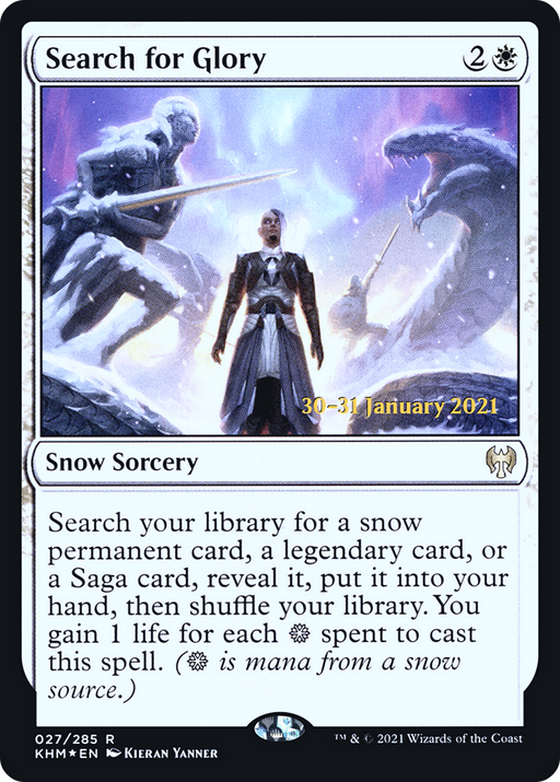 Search for Glory (PRE-027) [Kaldheim Promos] Foil MTG Single Wizards of the Coast