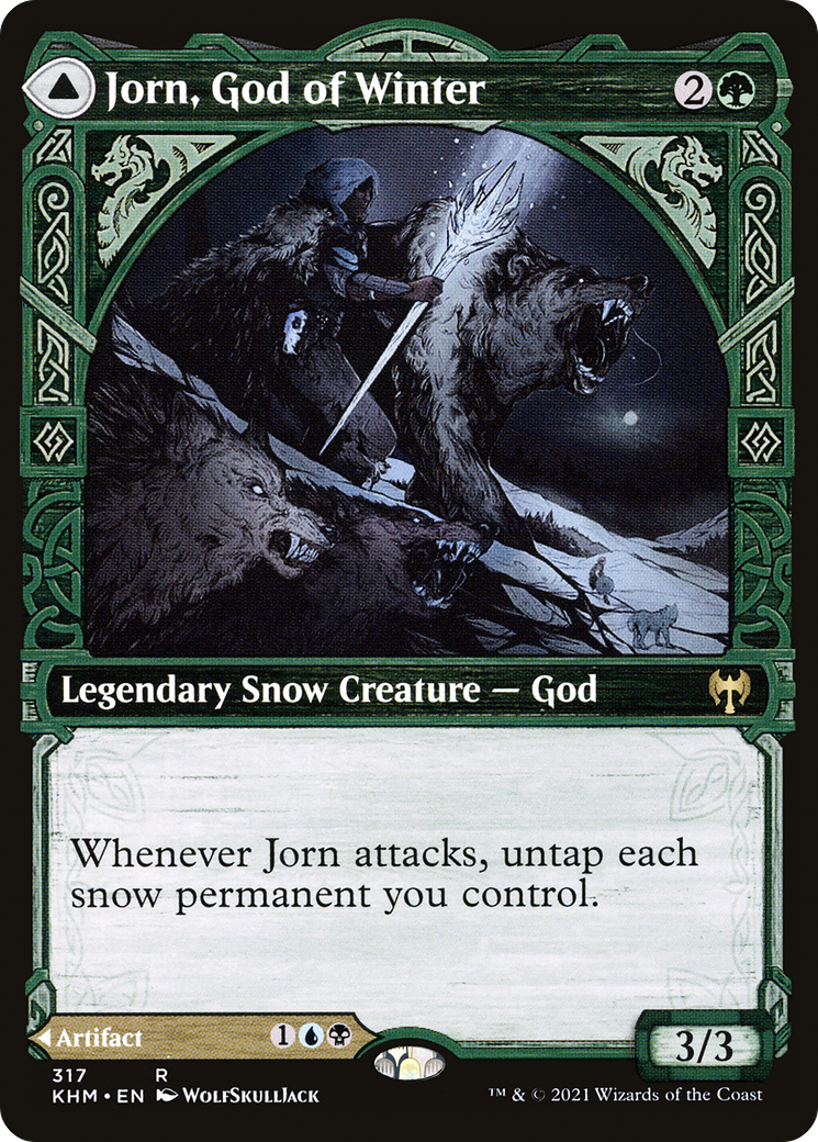 Jorn, God of Winter // Kaldring, the Rimestaff (KHM-317) [Kaldheim] (Showcase) MTG Single Wizards of the Coast
