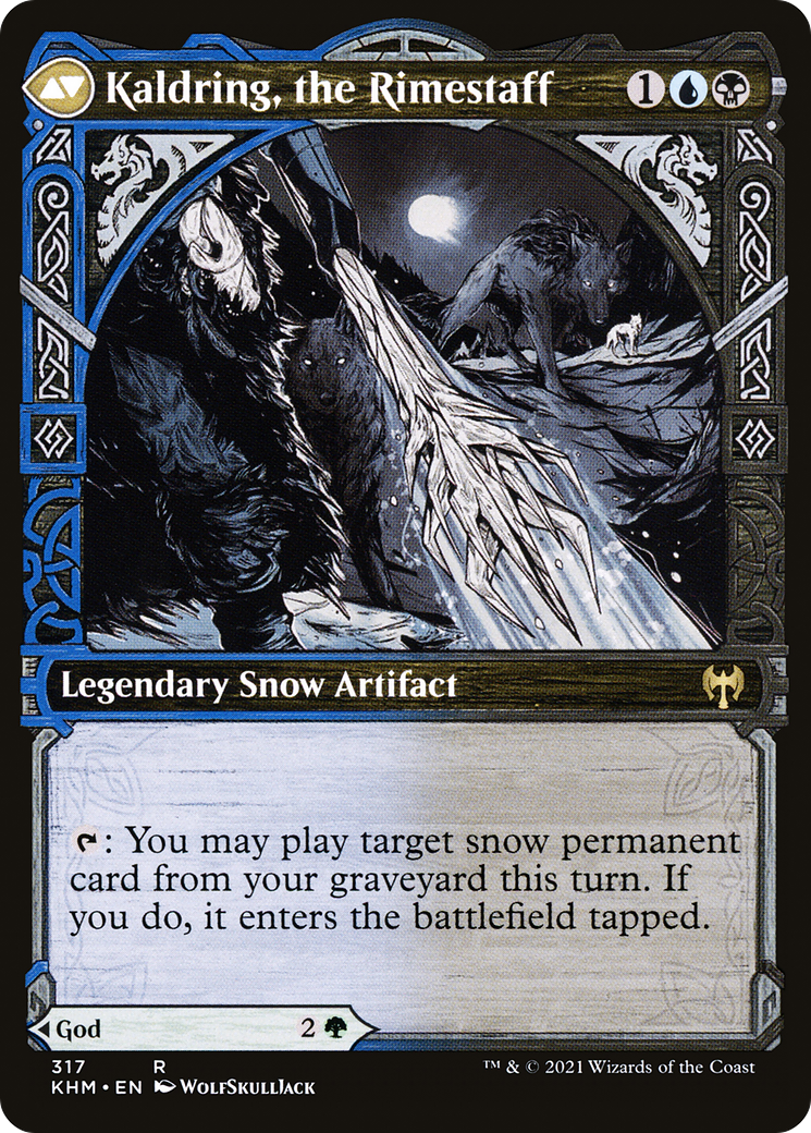 Jorn, God of Winter // Kaldring, the Rimestaff (KHM-317) [Kaldheim] (Showcase) Foil MTG Single Wizards of the Coast