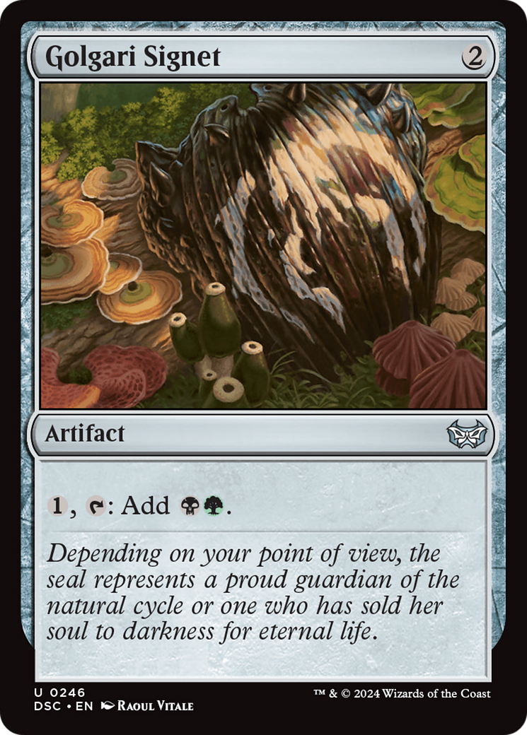 Golgari Signet (DSC-246) [Duskmourn: House of Horror Commander] MTG Single Wizards of the Coast