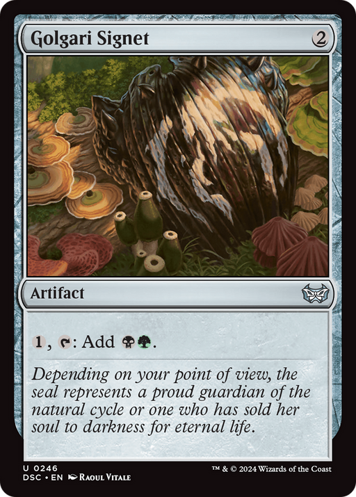 Golgari Signet (DSC-246) [Duskmourn: House of Horror Commander] MTG Single Wizards of the Coast