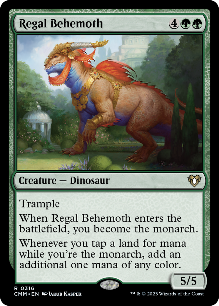 Regal Behemoth (CMM-316) [Commander Masters] MTG Single Wizards of the Coast