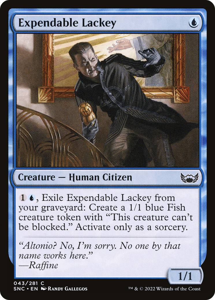 Expendable Lackey (SNC-043) [Streets of New Capenna] Foil MTG Single Wizards of the Coast