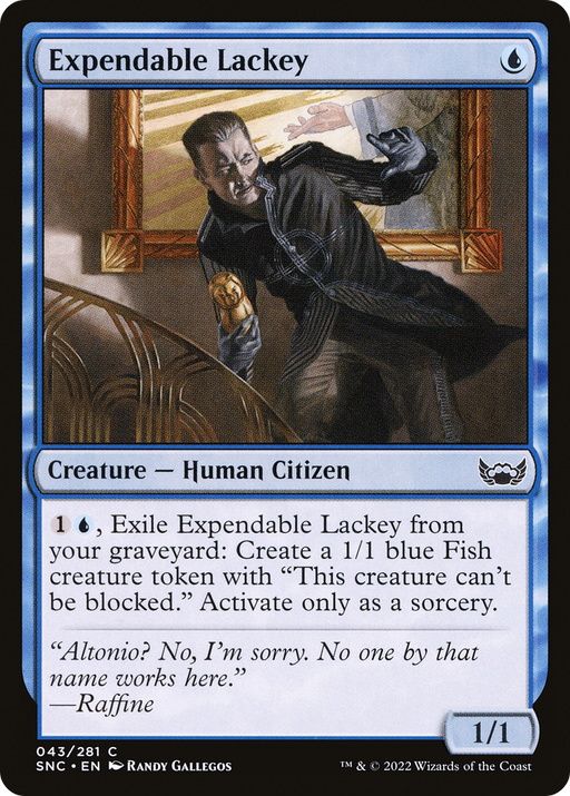 Expendable Lackey (SNC-043) [Streets of New Capenna] Foil MTG Single Wizards of the Coast