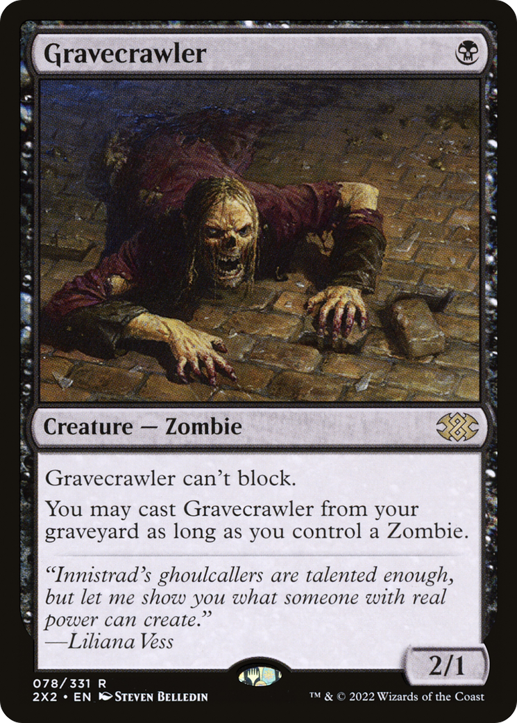 Gravecrawler (2X2-078) [Double Masters 2022] MTG Single Wizards of the Coast