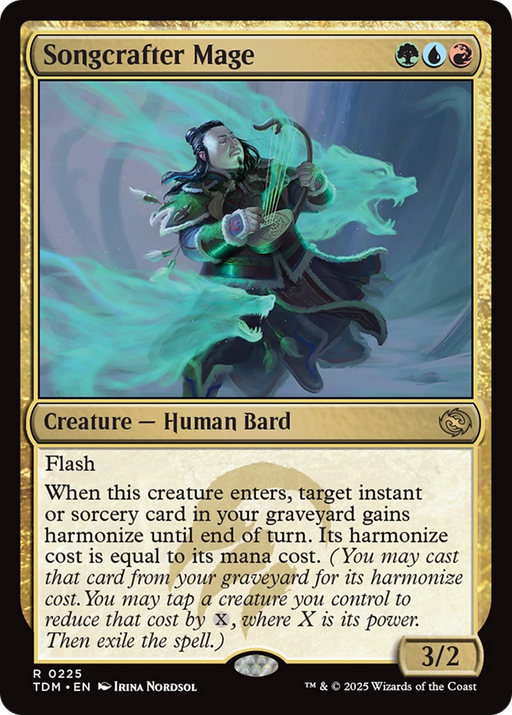 Songcrafter Mage (TDM-225) [Tarkir: Dragonstorm] MTG Single Wizards of the Coast