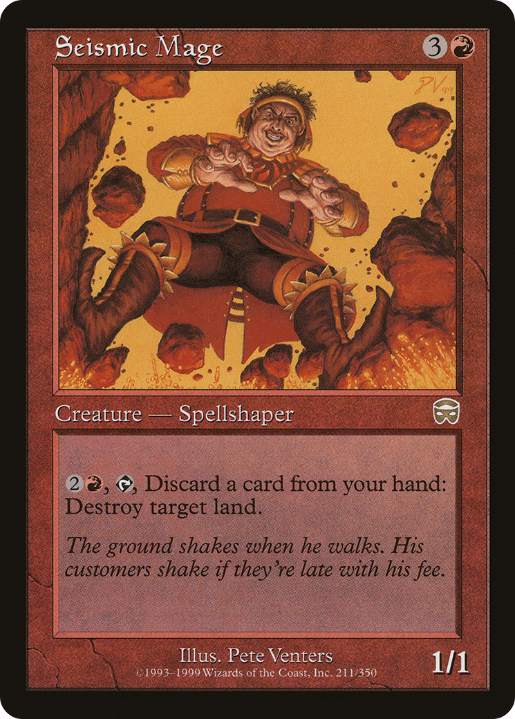 Seismic Mage (MMQ-211) [Mercadian Masques] MTG Single Wizards of the Coast