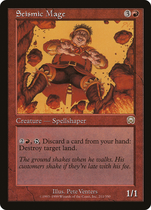 Seismic Mage (MMQ-211) [Mercadian Masques] MTG Single Wizards of the Coast