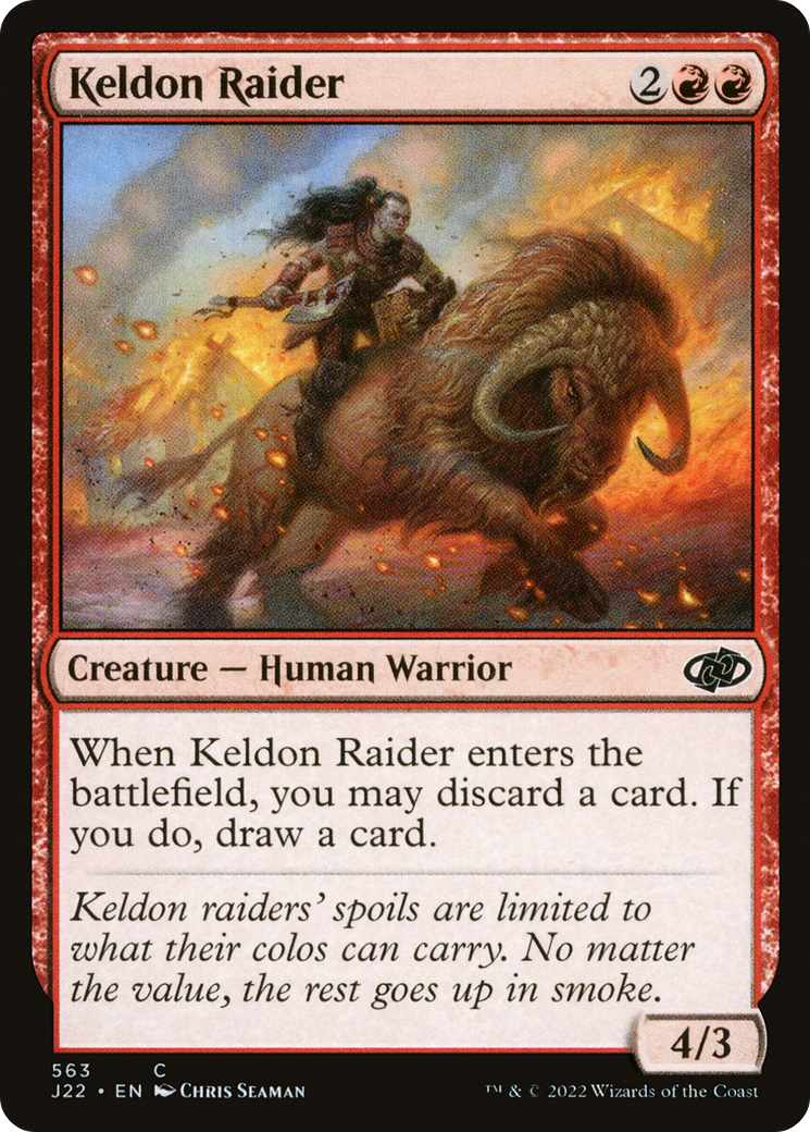 Keldon Raider (J22-563) [Jumpstart 2022] MTG Single Wizards of the Coast