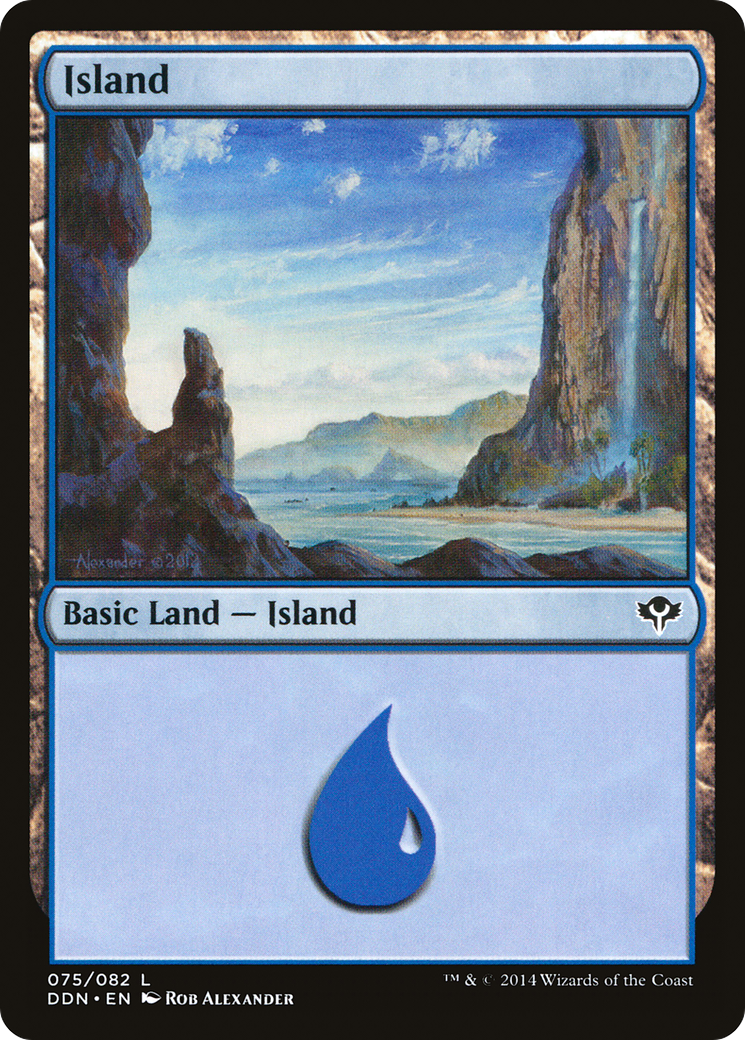 Island (075) (DDN-075) [Misc] Duel Decks: Speed vs. Cunning MTG Single Wizards of the Coast