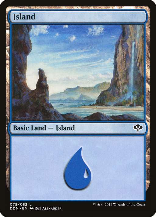 Island (075) (DDN-075) [Misc] Duel Decks: Speed vs. Cunning MTG Single Wizards of the Coast