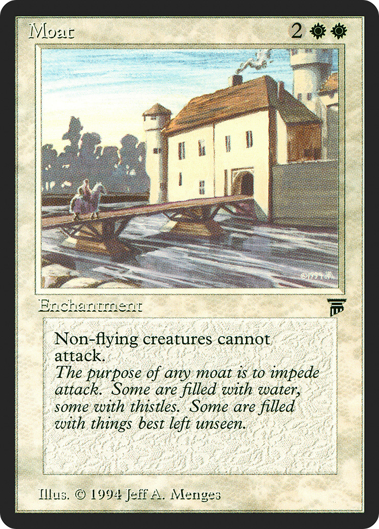 Moat (LEG-028) [Oldschool] Legends MTG Single Wizards of the Coast
