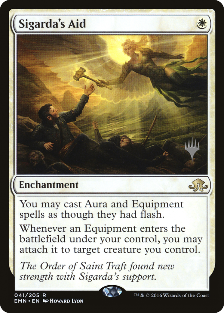 Sigarda's Aid (PPM21-41P) [Eldritch Moon Promos] MTG Single Wizards of the Coast