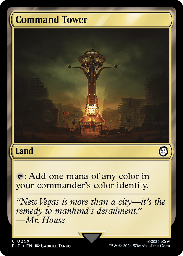 Command Tower (PIP-259) [Fallout] Foil MTG Single Wizards of the Coast