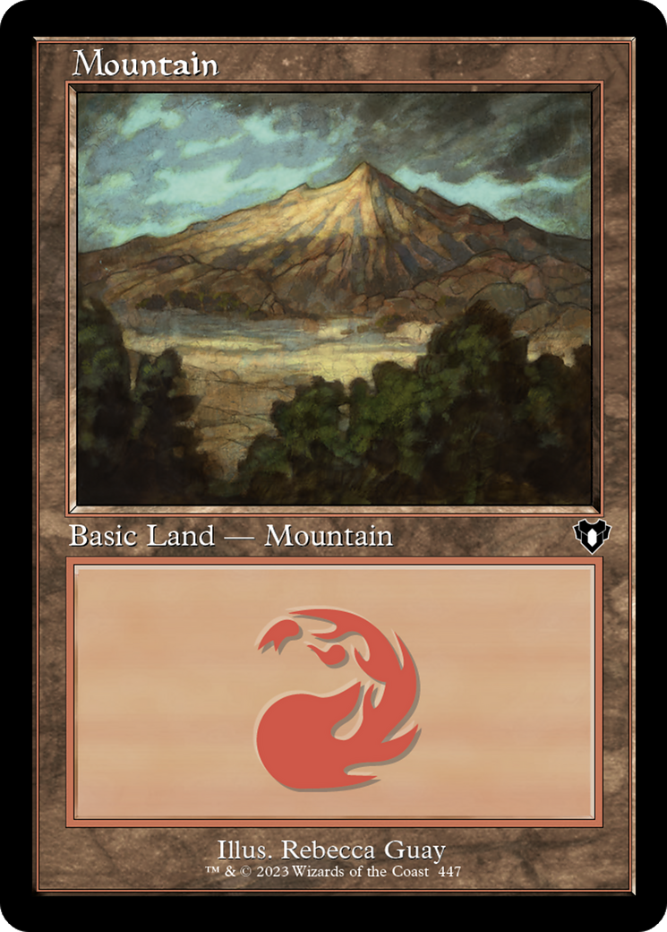 Mountain (CMM-447) [Commander Masters] MTG Single Wizards of the Coast