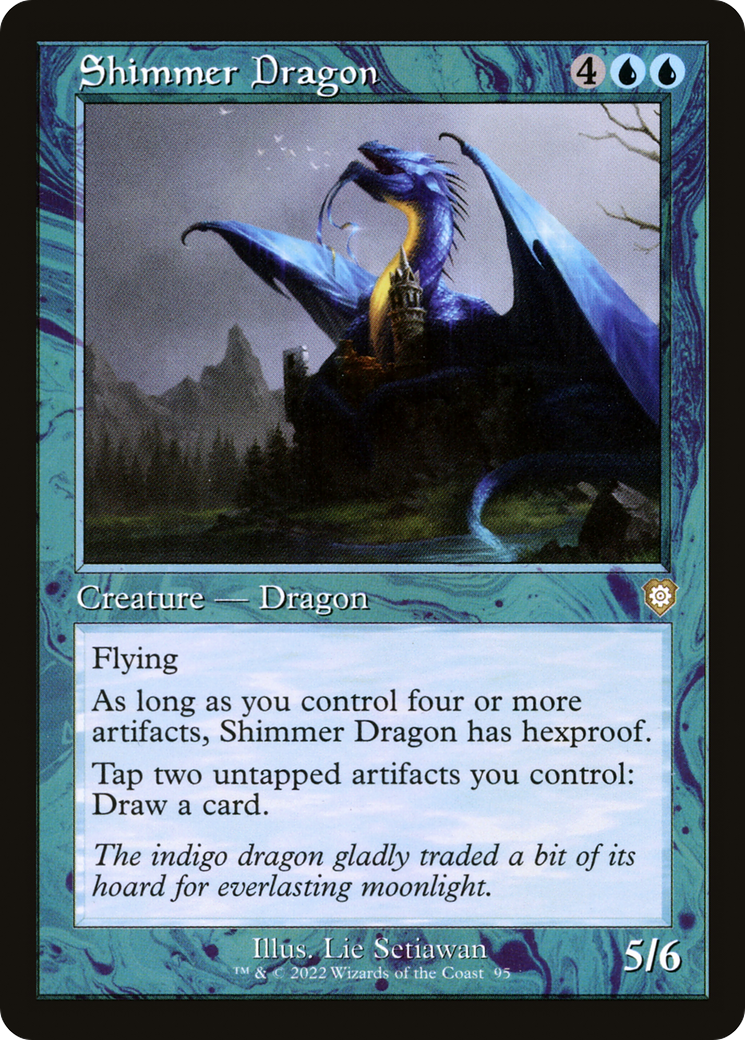 Shimmer Dragon (BRC-095) [The Brothers' War Commander] MTG Single Wizards of the Coast