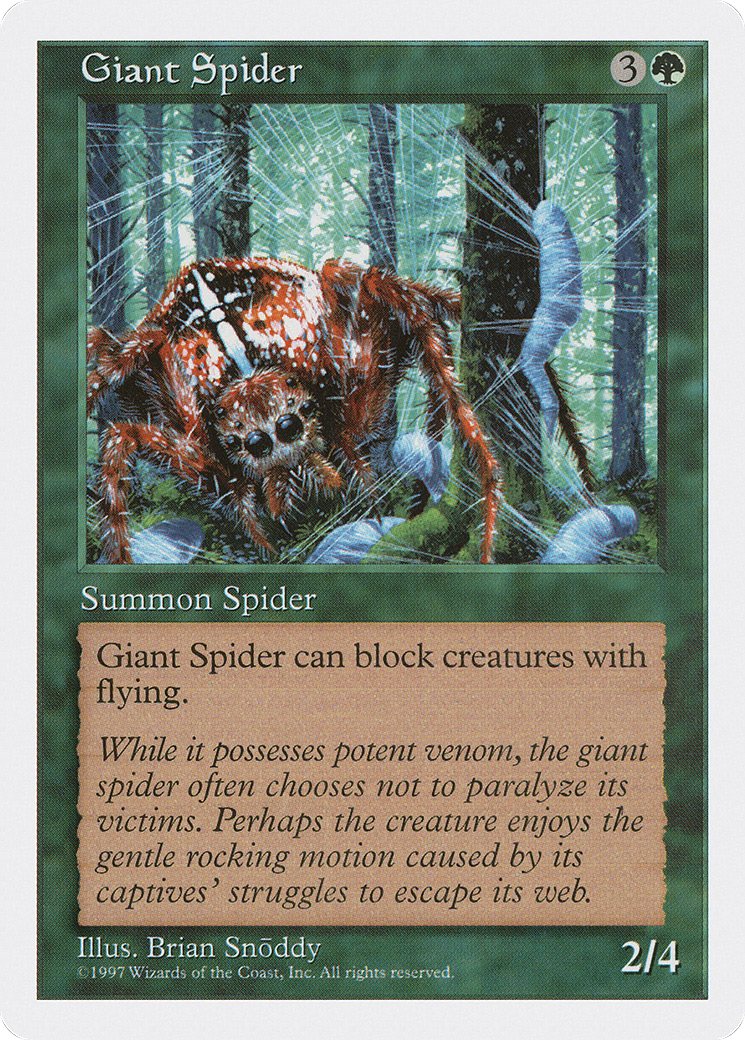 Giant Spider (5ED-) [Fifth Edition] MTG Single Wizards of the Coast