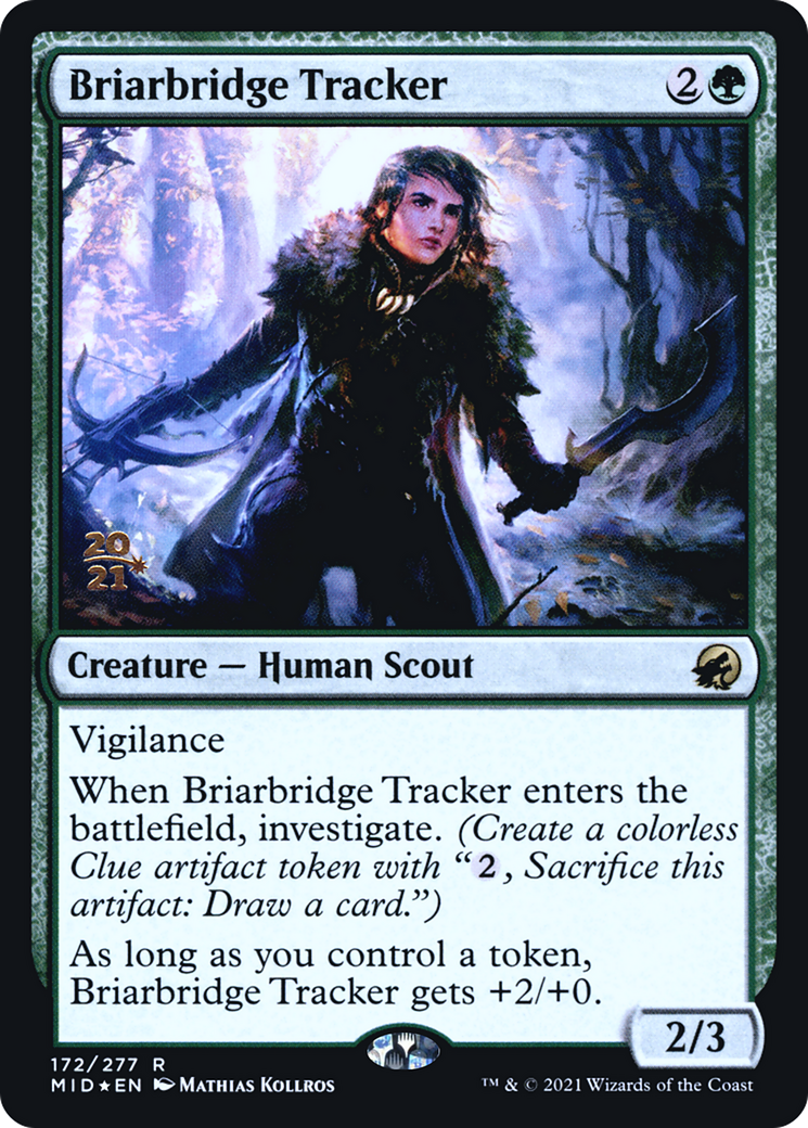 Briarbridge Tracker (PRE-172) [Innistrad: Midnight Hunt Promos] Foil MTG Single Wizards of the Coast