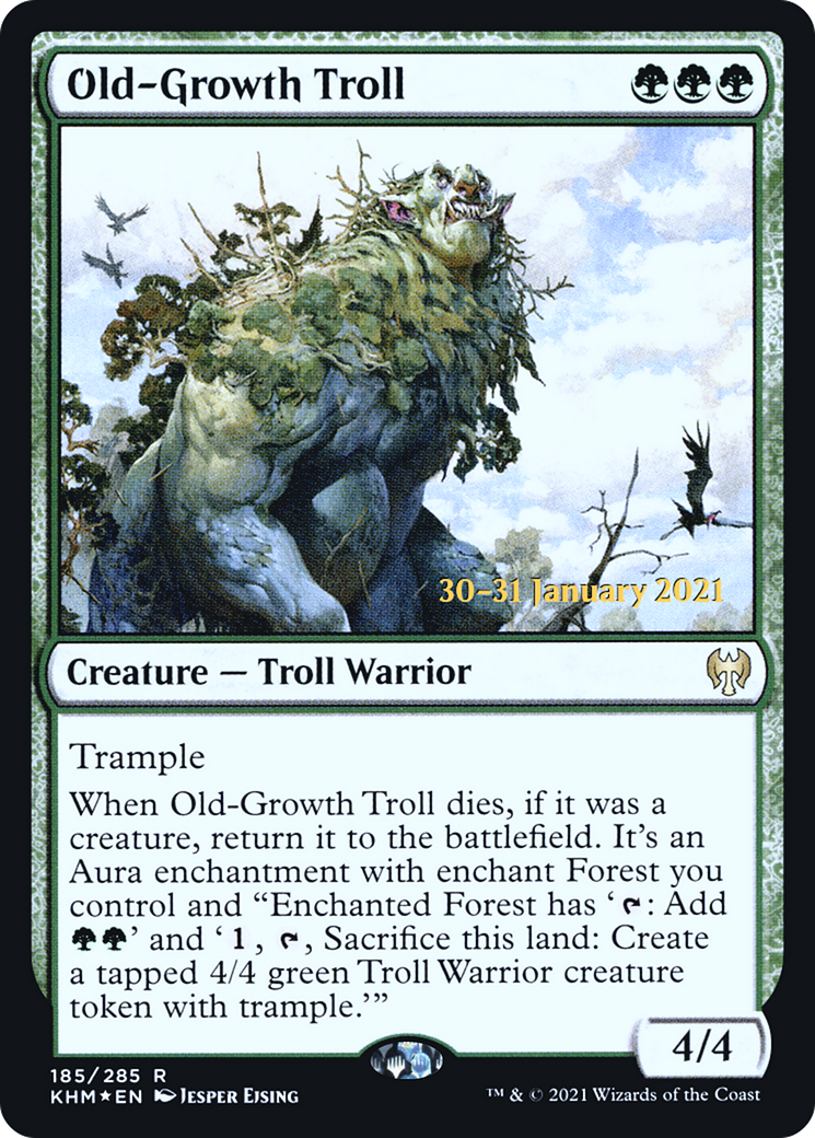 Old-Growth Troll (PRE-185) [Kaldheim Promos] Foil MTG Single Wizards of the Coast