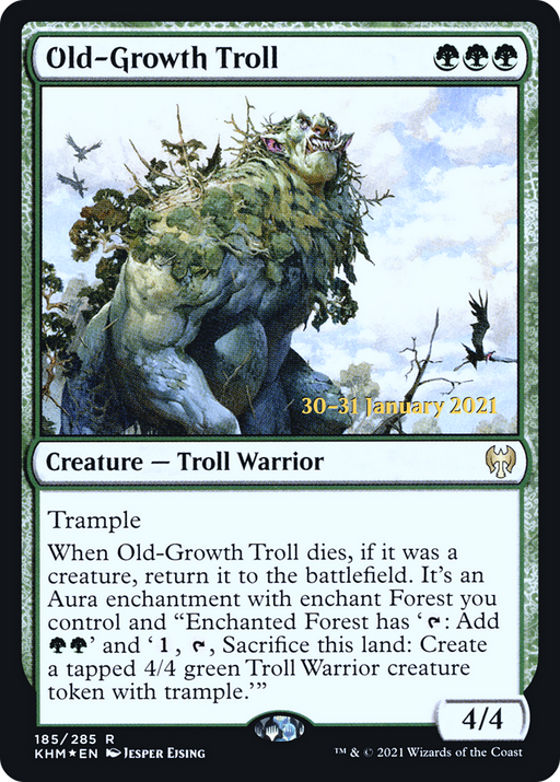 Old-Growth Troll (PRE-185) [Kaldheim Promos] Foil MTG Single Wizards of the Coast