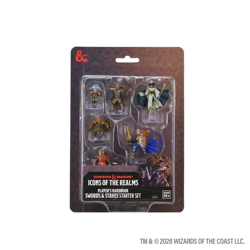 D&D Icons of the Realm: Premium Set - Player's Handbook Swords & Staves Starter Set