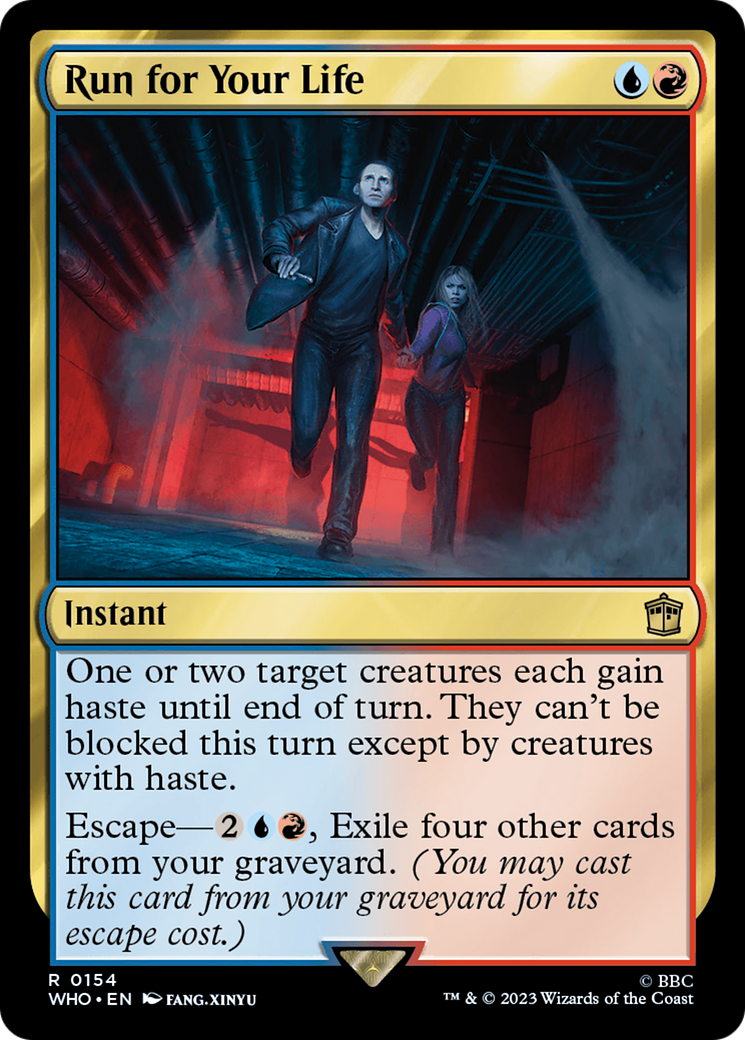 Run for Your Life (WHO-154) [Doctor Who] MTG Single Wizards of the Coast