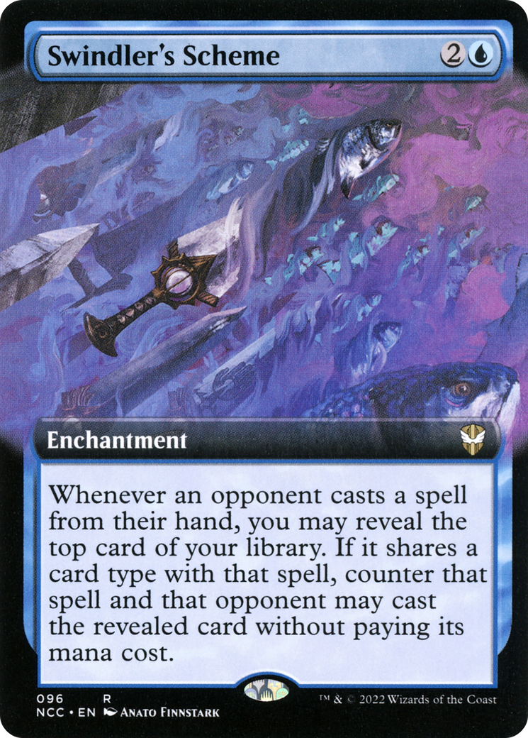 Swindler's Scheme (NCC-096) [New Capenna Commander] (Extended Art) MTG Single Wizards of the Coast