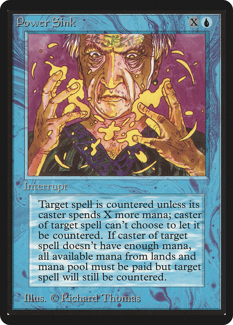 Power Sink (LEB-073) [Oldschool] Limited Edition Beta MTG Single Wizards of the Coast