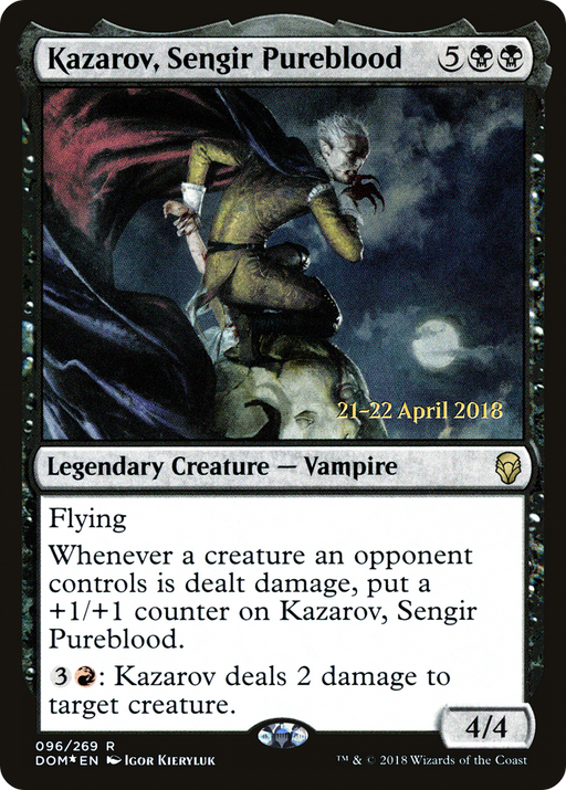 Kazarov, Sengir Pureblood (PRE-096) [Dominaria Promos] Foil MTG Single Wizards of the Coast