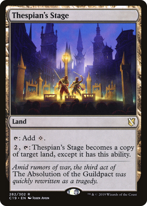Thespian's Stage (C19-282) [Commander 2019] MTG Single Wizards of the Coast